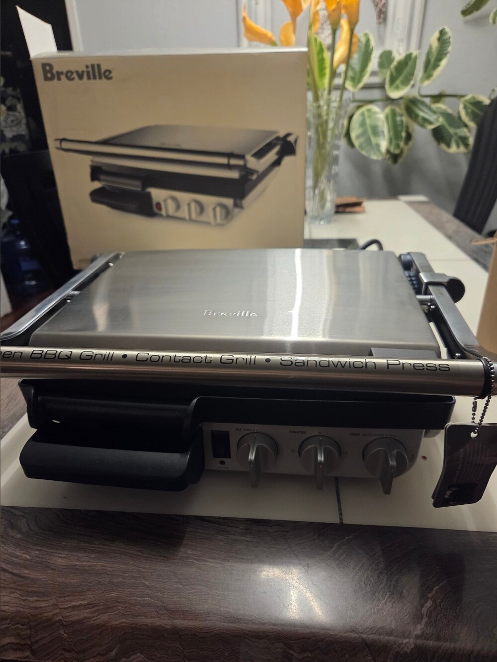 Breville 800GRXL Indoor Grill Die Cast Series | 1500W | BBQ Press PICK UP ONLY!